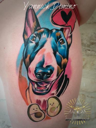 tatouage-bull-terrier-chien-couleur
